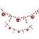 Hot Cocoa & Candy Cane Wooden Garland 38078