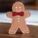 Extra Chunky Wooden Bow Tie Gingerbread Sitter 38093