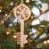 Glittered "Believe" Santa's Key Ornament 38112