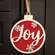 Glittered Joy & Snowflakes Christmas Bulb Sign 38114