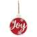 Glittered Joy & Snowflakes Christmas Bulb Sign 38114