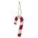 Glittered Wooden Candy Cane Ornament, 5.5" 38118