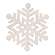 Wooden Glitter Snowflake Ornament, 6.5", 2 Asstd. 38134
