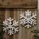 Glittered Layered Wooden Snowflake Hanger, 2 Asstd. 38144;
