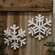 Glittered Layered Wooden Snowflake Hanger, 2 Asstd. 38144