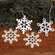 Sparkle Snowflake Ornament, 3.5", 4 Asstd.;