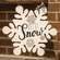 Glittered Let it Snow Snowflake Sign 38158