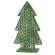 Laurel Embossed Distressed Metal Christmas Tree 60473
