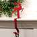 Red Metal Reindeer Stocking Hanger 70165;