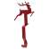 Red Metal Reindeer Stocking Hanger 70165