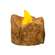 Flickering Timer Tealight - Burnt Ivory