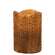 3" x 4" Honeycomb Textured Pillar - Burnt Mustard