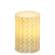 Basketweave Pillar Candle - 4" #84723