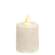 Warm Glow White Glitter Flicker Flame Timer Pillar, 2.5" #85131