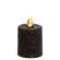 Warm Glow Textured Black Flicker Flame Timer Pillar, 2.5" #85134