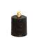 Warm Glow Textured Black Flicker Flame Timer Votive, 2.5"