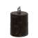 Warm Glow Textured Black Flicker Flame Timer Pillar, 3" #85135