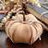 Stuffed Brown Pumpkin w/Seams, 6.5" CS39009;