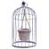 Wire Bird Cage with Jute and Cement Plant Holder, Large QX18209A