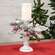 Snow Sprinkled Pine & Berry Pillar Holder, 10" SR2318510;