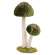 Woodland Green Mushrooms Sitter, Large SYAX4001