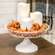 White Chicken Wire Pedestal Tray 16084WH;