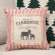 Dreaming of a Farmhouse Christmas Red Ticking Stripe Pillow, 10" Sq. 19162