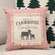 Dreaming of a Farmhouse Christmas Red Ticking Stripe Pillow, 10" Sq. 19162;