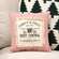 Comfy & Cozy All Day Red Ticking Stripe Pillow, 10" Sq. 19163;