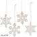 24/Set, Snowflake Christmas Ornaments