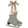 38196 Distressed Wooden Blue Ice Skates with Burlap Bow, 2 Set