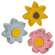 3 Set - Distressed Chunky Wooden Spring Flower Sitters