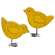 Distressed Wooden Chunky Chick Sitter - 2 Asstd.