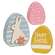 3 Set - Distressed Wood Happy Easter Bunny Chunky Sitters
