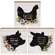 Someone Left the Barn Door Open Farm Animal Silhouette Box Sign, 3 Asstd.