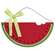 Wooden Nibbled Watermelon Wall Hanger