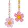 Beaded Pink Flower Ornament - 2 Asstd.