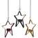 Hanging Tealight Metal Stars, 3 Asstd. #46211