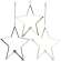 Star 6" Taper Holder - Stoneware Colors - 3 asst - 46354