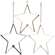 Star 6" Taper Holder - Stoneware Colors - 3 asst - 46354;