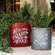 Tis the Season & Let It Snow Distressed Oval Metal Buckets, 2/Set 65361;