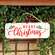 Distressed Metal "Merry Christmas" Street Sign Hanger 91170