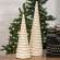 Diamond Wrapped Ivory Jute Cone Tree, 18" SR2319568