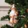 Vintage Pink Glass Santa Ornament SR2324484;