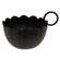 Black Metal Lotus Bowl Taper Holder