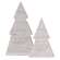 White Shiplap Christmas Tree Sitters, 2/Set 35068;