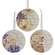 Blossoming Words Vintage Round Ornament, 3 Assstd. 38272;