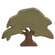 Distressed Carved Wood Chestnut Tree Sitter