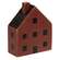 Primitive Burgundy Wood House Block