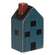 Primitive Blue Wood House Block